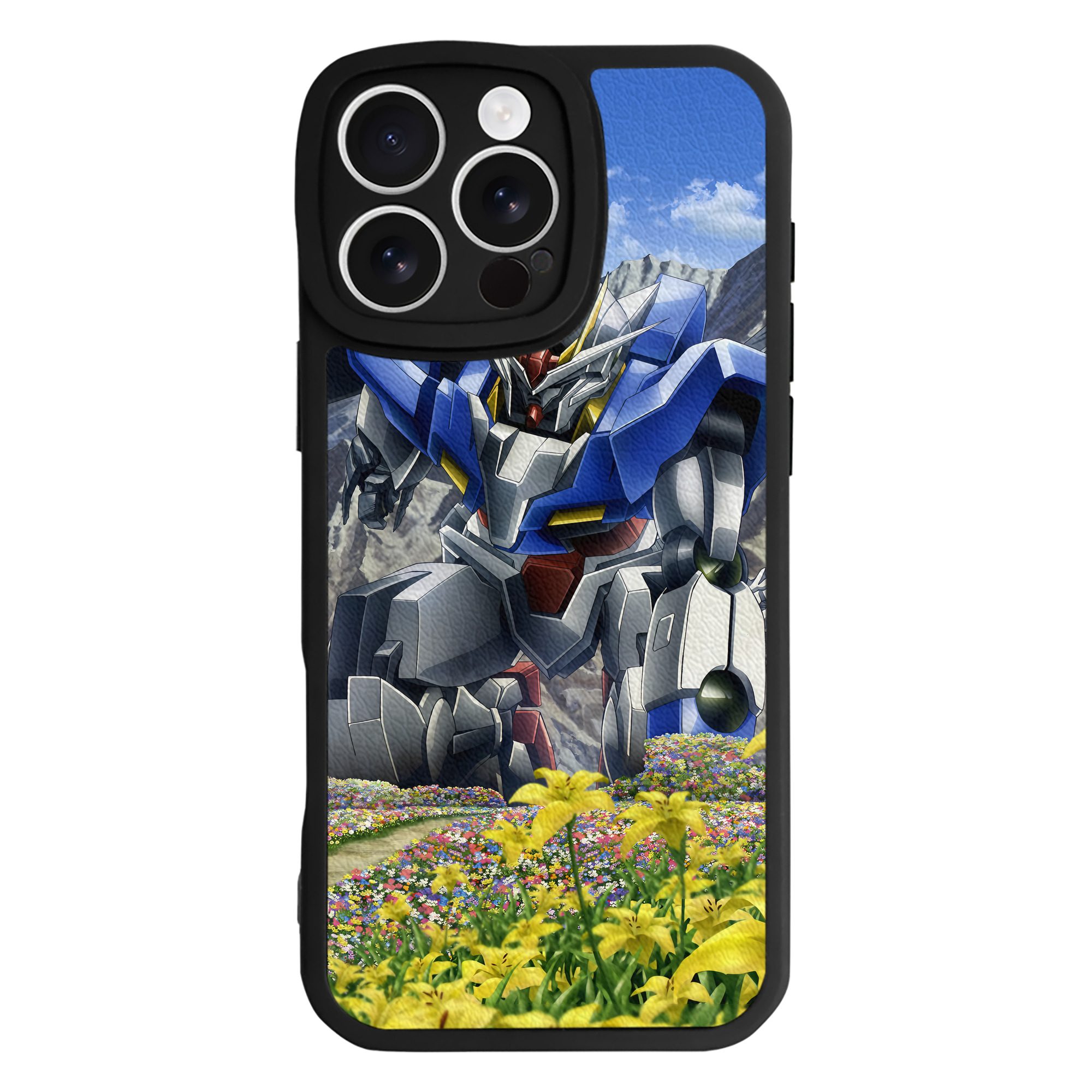 （画像用） 機動戦士ガンダム Mobile Suit Gundam 【iPhone 16シリーズ対応】シリコンスマホケース（レザー調） 材質：シリコン